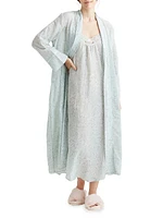 Cheri Blossom Silk-Blend Robe