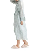 Cheri Blossom Silk-Blend Robe