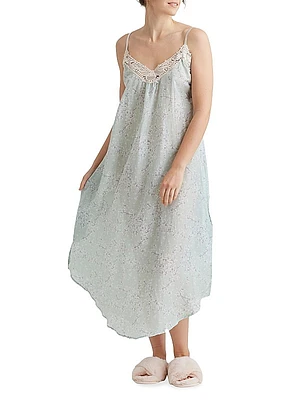 Cheri Blossom Silk-Blend Nightie