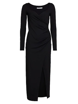 Wrap Midi-Dress