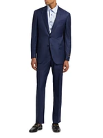 Logo Wool Single-Breasted Suit