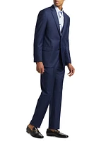 Logo Wool Single-Breasted Suit