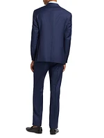 Logo Wool Single-Breasted Suit