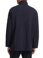 Caban Stand-Collar Jacket