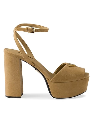 Suede Platform Sandals