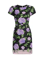 Kyla Sequined Floral Minidress