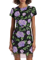 Kyla Sequined Floral Minidress