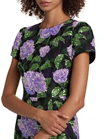 Kyla Sequined Floral Minidress