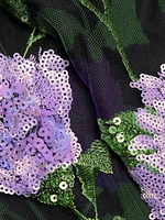 Kyla Sequined Floral Minidress