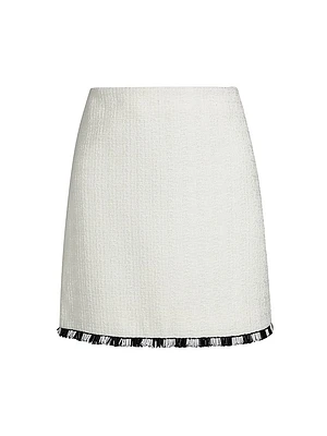 Beaded Fringe Miniskirt