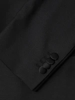Jacquard Tuxedo Peak-Lapel Jacket
