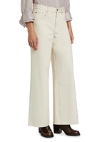 Tiny Dancer Stretch-Cotton Wide-Leg Jeans