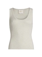 Merino Wool Knit Scoopneck Tank