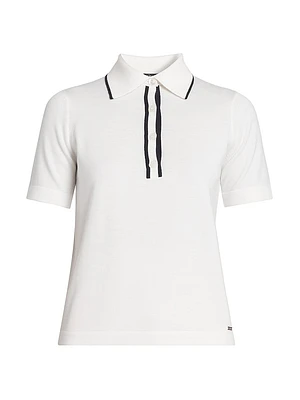Wool Knit Polo Shirt