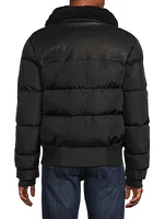 Hunter Shearling-Trim Bomber Jacket