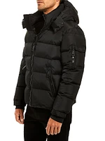 Glacier Matte Hooded Down Coat