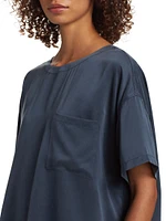Washable Silk T-Shirt & Shorts Set