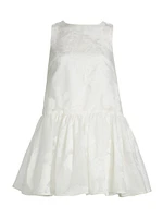 Floral Embroidered Shift Minidress