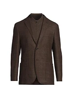 ID Wool-Cashmere Plaid Jacket