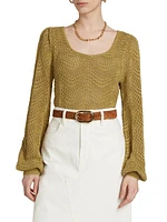 Mariana Pointelle Knit Top