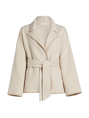 Josephina Wool-Blend Belted Coat