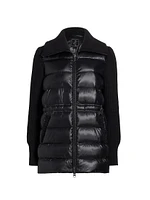 Mac Mixed-Media Down Coat