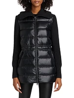 Mac Mixed-Media Down Coat