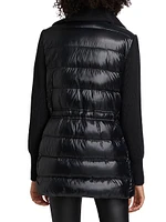 Mac Mixed-Media Down Coat