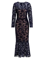 Velvet Lace Cocktail Dress