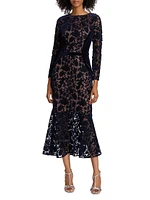 Velvet Lace Cocktail Dress