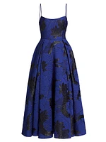 Nicolette Floral Jacquard Maxi Dress