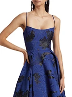 Nicolette Floral Jacquard Maxi Dress