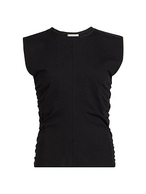 Juliet Smocked Cotton Tank Top
