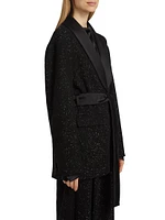 Pau Sparkle Self-Tie Jacket