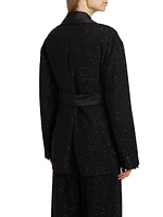 Pau Sparkle Self-Tie Jacket