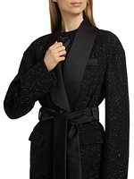 Pau Sparkle Self-Tie Jacket