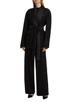 Pau Sparkle Self-Tie Jacket