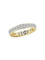 14K Gold & Emerald-Cut Lab-Grown Diamond Eternity Band/2.00-5.00 TCW