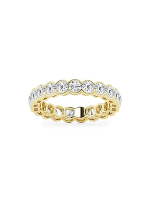14K Gold & Round Lab-Grown Diamond Eternity Band/2.00-5.00 TCW