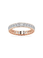 14K Rose Gold & Emerald-Cut Lab-Grown Diamond Eternity Band/2.00-5.00 TCW