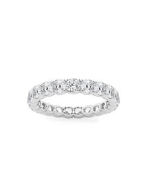 14K Gold & Cushion-Cut Lab-Grown Diamond Eternity Band/3.00-5.00 TCW