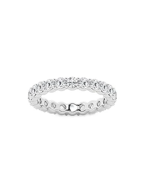 14K Gold & Round Lab-Grown Diamond Eternity Band/2.00-5.00 TCW