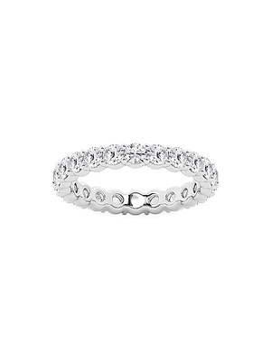 Platinum & Round Lab-Grown Diamond Eternity Band/2.00-5.00 TCW