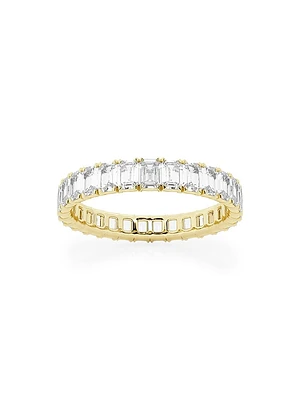 14K Yellow Gold & Emerald-Cut Lab-Grown Diamond Eternity Band/2.00-5.00 TCW