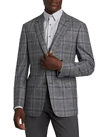 Plaid Wool & Cashmere Jacket