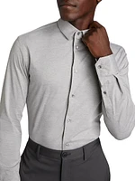 Stretch Slim Button-Up Shirt