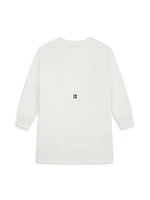 Little Girl's & Logo Fleece Sweatshirt Dress