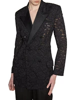 Tuxedo Jacket in Guipure