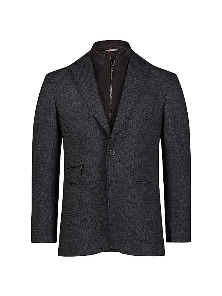 The Jetset II Layered Two-Button Blazer