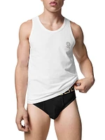 3-Pack Greca Logo Cotton-Blend Brief Set